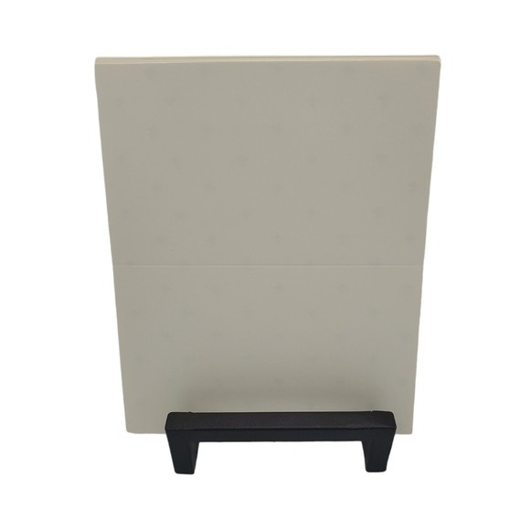 Set of 12 Vintage Blue Fleur de Lis On Off White Blank Note Cards Envelopes - Picture 3 of 6